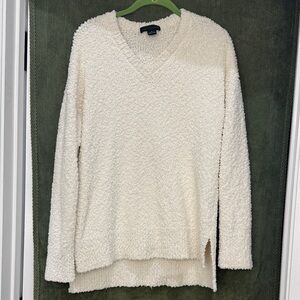 Sanctuary Cream teddy V-Neck Sweater